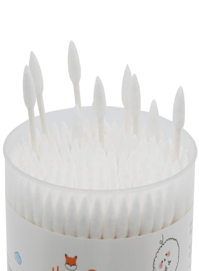 HOMEFOX Cotton Swabs Precision Pointed - 400 Count Pointy Organic Cotton Buds Double Side Tightly Wrapped Cotton Tips Paper Stick Soft Gentle Lint-Free Cruelty-Free, Pointy & Round (White) - Image 4