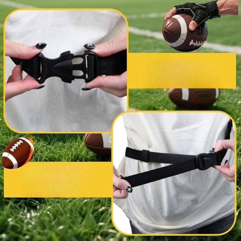Adjustable Soccer Waist Belt With Flag Detachable Design Player Training Matches 1 Piece Two Colors - Image 1