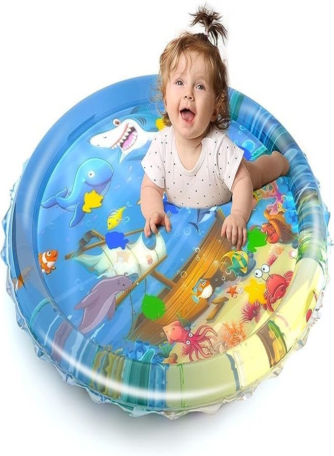 Kresal Baby Kids Water Play Mat Toys, Inflatable Tummy Time Leak Proof Water Play Mat, Fun Activity Play Center, Indoor and Outdoor Water Play Mat for Baby - Image 1