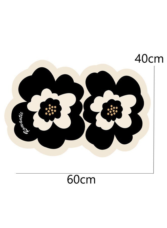 سجادة حمام، سجادات باب، سجادة باب داخلية غير قابلة للانزلاق، مقاومة للاهتراء ومقاومة للأوساخ، سجادات باب سريعة الجفاف من الألياف الدقيقة مقاومة للانزلاق للاستخدام الداخلي والخارجي، ملحقات ديكور المنزل - Image 2