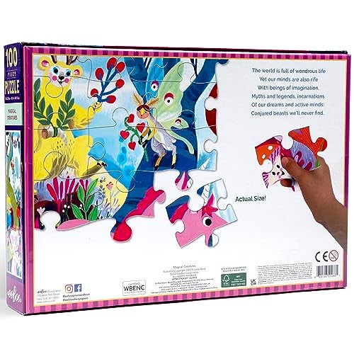 eeBoo 100 Piece Puzzle for Kids Magical Creatures Childrens Puzzle Fantasy Themed Large Pieces for Small Hands to Develop Motor Skills - Image 5