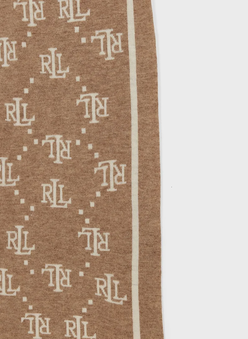 Lauren Ralph Lauren Logo Detailed Scarf