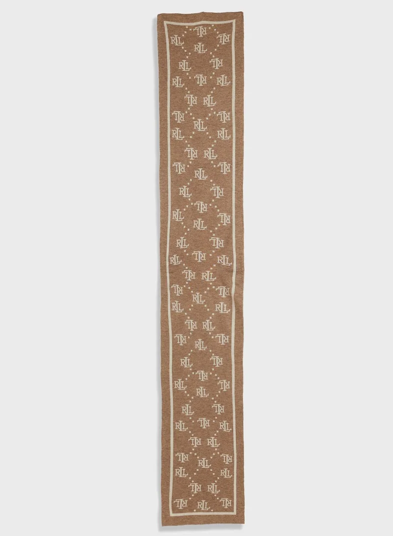Lauren Ralph Lauren Logo Detailed Scarf