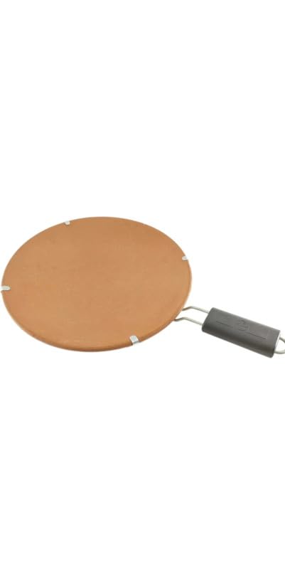 Keshika Tawa with Stand | Mitti Ke Tawa | Handmade Mitti Terracotta Clay Tawa for Making/Cooking Roti Tawa Pack of 2 - Image 3
