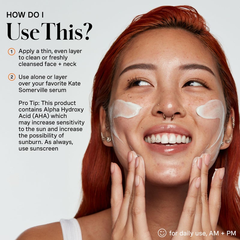 Kate Somerville ExfoliKate Glow Moisturizer â€“ Clinically Formulated Daily Face Cream, Gently Exfoliates and Hydrates, 1.7 Fl Oz - Image 5