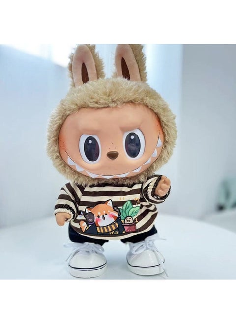 38cm Plush Labubu Doll Clothes (Soft Rubber Material)