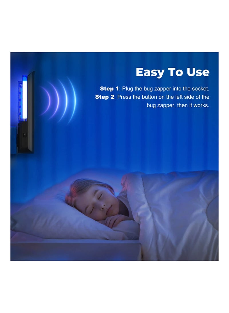 SOLARAE Mosquito Killer, UV Bug Zapper for Indoor, Plug in Mosquito Killer Trap Zapper, Electric Bug Zapper, Electric Mosquito Zapper, Powerful Insect Killer, Flying Insect Trap, for Inside Home Office - Image 2
