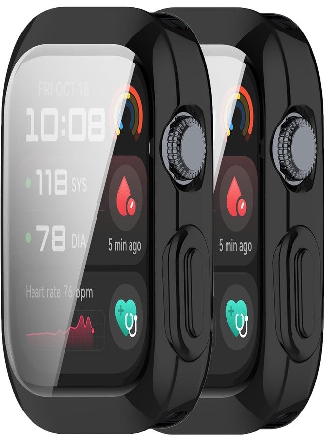 Yrzper Compatible with Huawei Watch D2 Screen Protector Case 2024, Soft TPU Plated All Around Scratch-Proof Screen Protector Case Cover for Huawei Watch D2 (2black) - Image 1