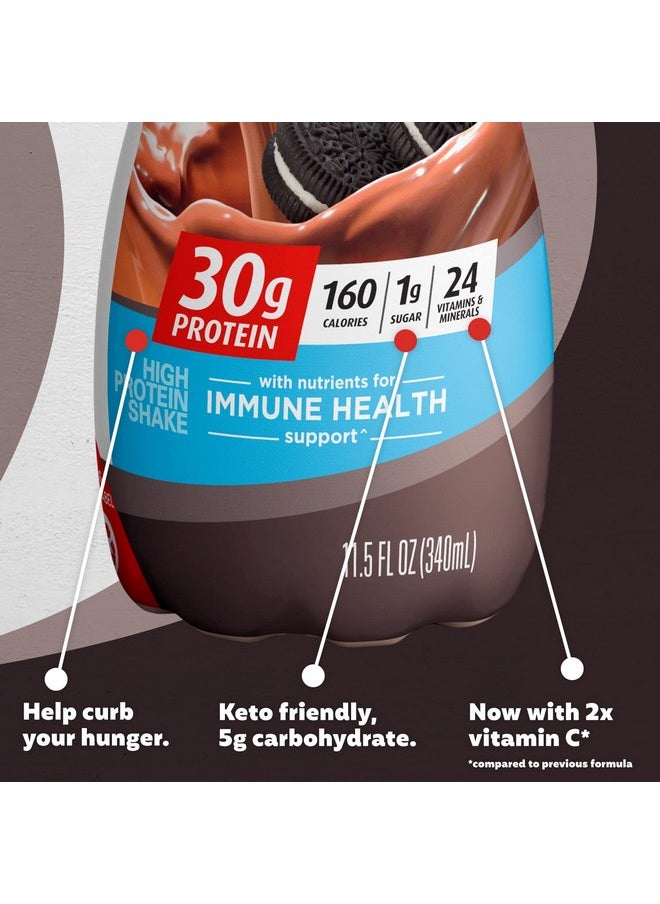 Premier Protein Premier Protein Shake, Cookies & Cream, 30g Protein, 1g Sugar, 24 Vitamins & Minerals, Nutrients to Support Immune Health 11.5 fl oz (12 Pack)  - Image 4
