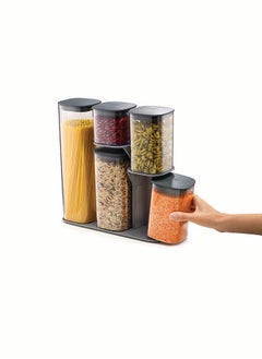 Joseph Joseph Joseph Joseph Podium Storage Jar Set 5-piece with Stand  - Image 4