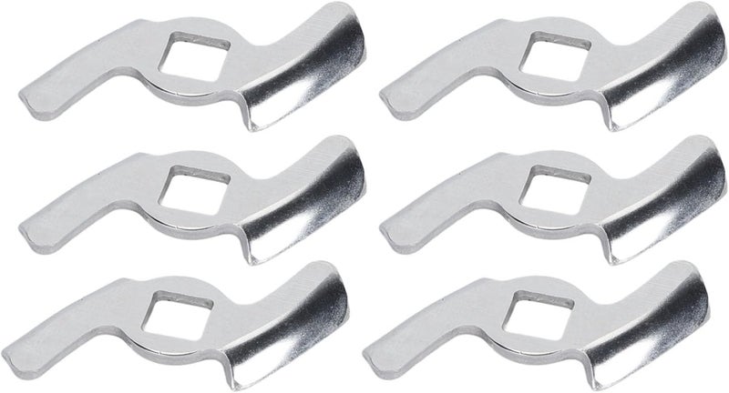 Zerodis 6 Piece Stainless Steel Meat Grinder Blades, Size 5 Replacement Parts for Meat Processing and Chopping Machines - Image 2