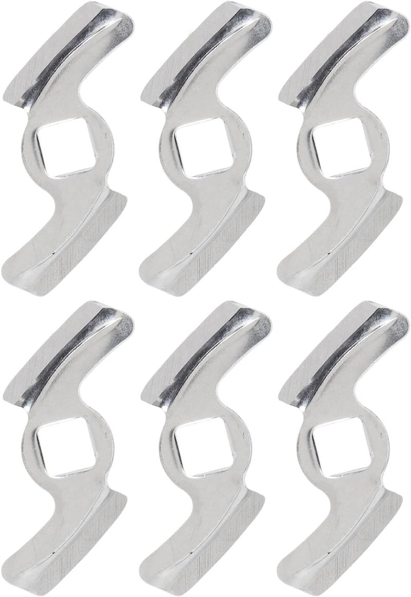 Zerodis 6 Piece Stainless Steel Meat Grinder Blades, Size 5 Replacement Parts for Meat Processing and Chopping Machines - Image 3