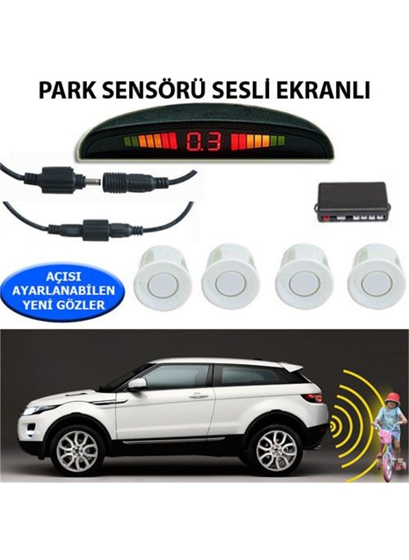 Nettedarikcisi - Parking Sensor White Sensor with Display and Sound Alert - Image 1