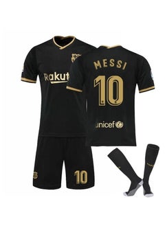 Taiahiro Barcelona away jersey, No. 10 Messi adult kids soccer kit + socks  - Image 1