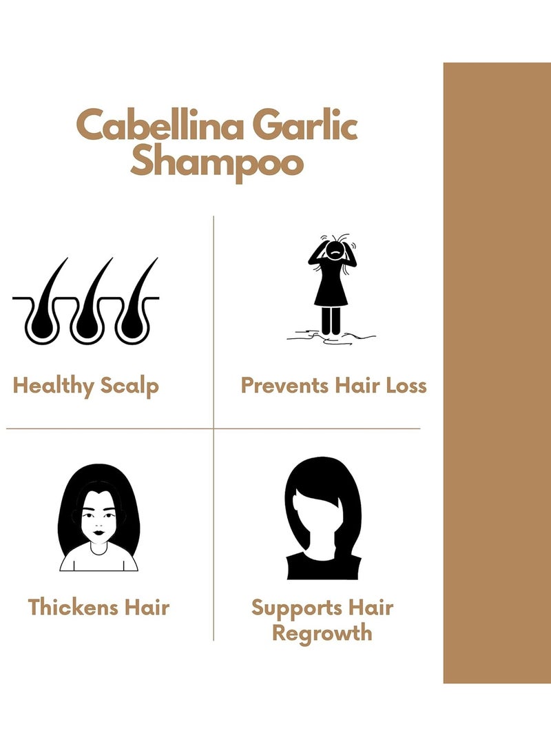 Cabellina Garlic Shampoo - Hair Loss Shampoo - Hair Growth for Women and Men 32 Ounce  - Image 3