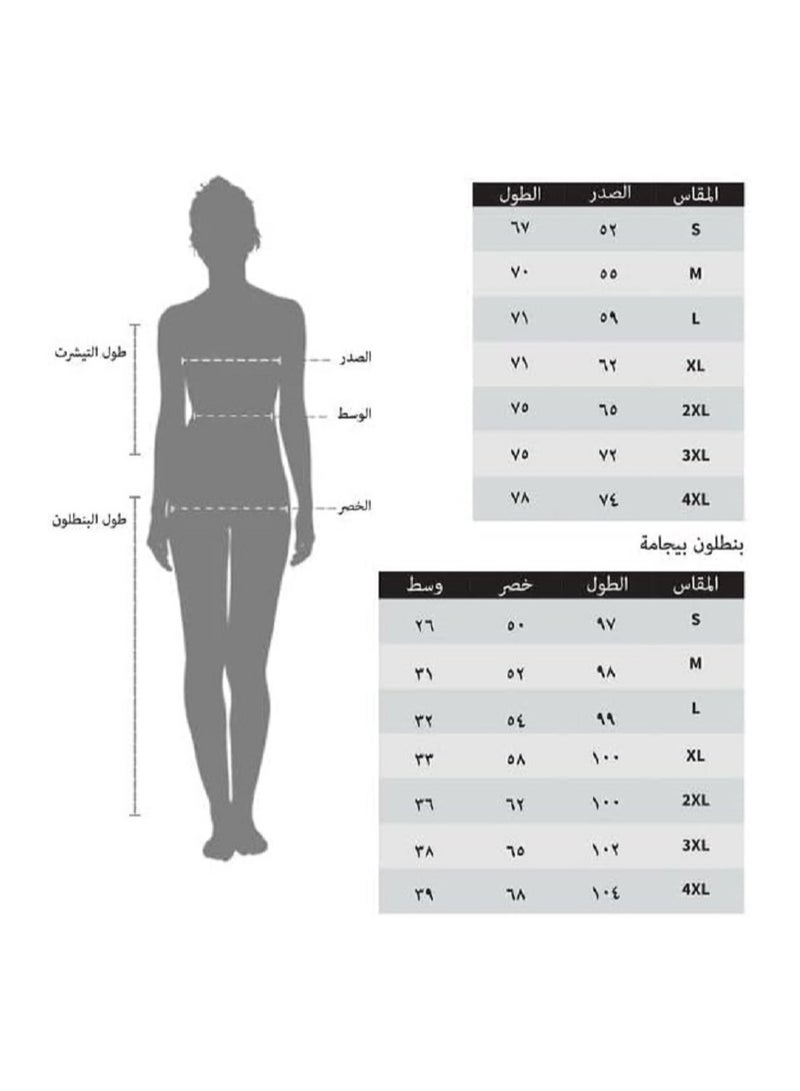 Women's pajama set - 2-piece summer tracksuit, pants and shirt - printed with different designs and specially designed to provide comfort and freshness  - Image 4