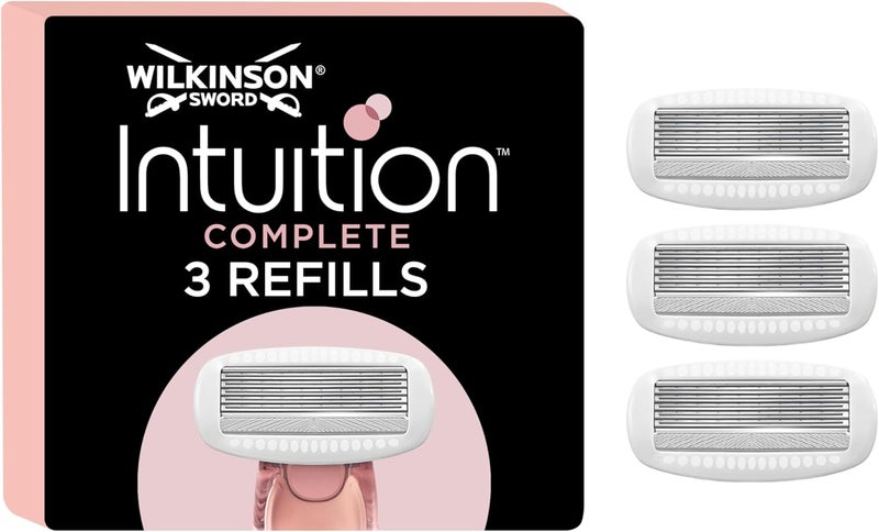 Wilkinson Sword - Intuition Complete For Women | Skin Protect Gel with Smooth Glide | Pack of 3 Razor Blade Refills - Image 1