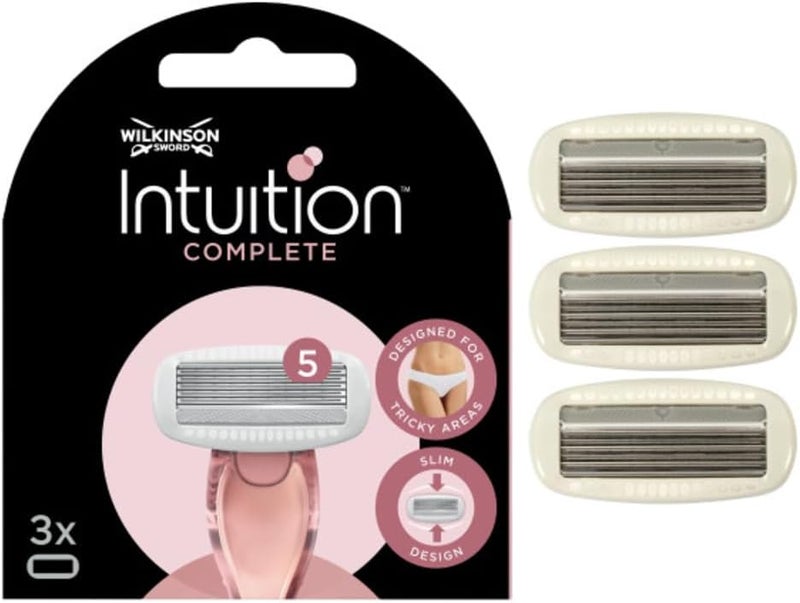 Wilkinson Sword - Intuition Complete For Women | Skin Protect Gel with Smooth Glide | Pack of 3 Razor Blade Refills - Image 3