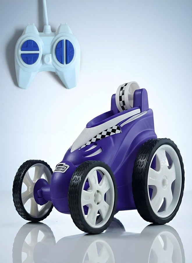 SMART BOY 360° Rechargeable Stunt Car - High-Speed Spinning Action, Extreme Tricks, USB Charging - Fun RC Toy for Kids “High-Speed Spinning Action, Extreme Tricks, USB Charging” (368 - Purple) - Image 1