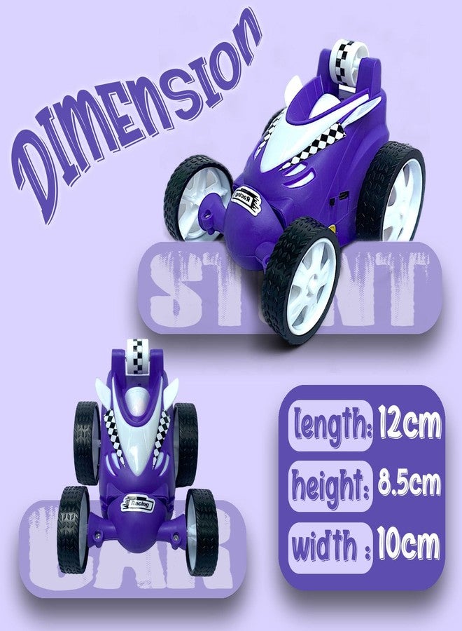 SMART BOY 360° Rechargeable Stunt Car - High-Speed Spinning Action, Extreme Tricks, USB Charging - Fun RC Toy for Kids “High-Speed Spinning Action, Extreme Tricks, USB Charging” (368 - Purple) - Image 3