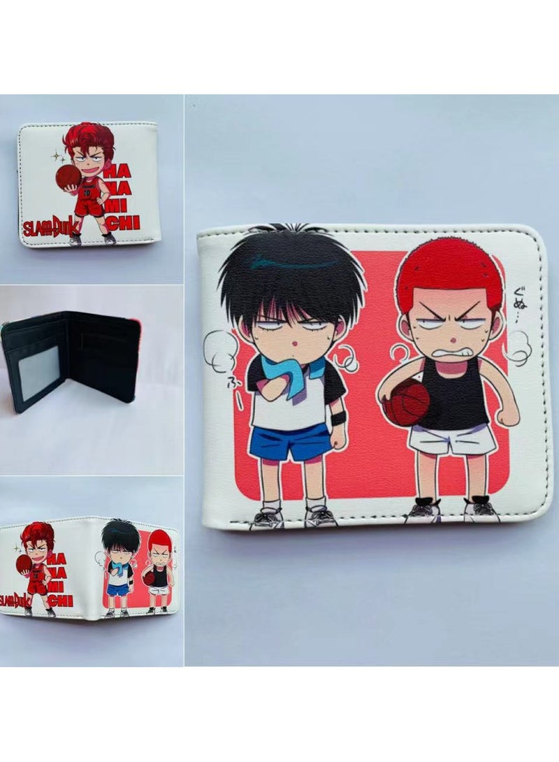 KUYING Slam Dunk, Student Card Bag, Leather Wallet 