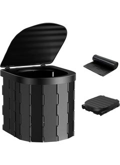 Portable Camping Toilet, Portable Folding Toilet with Lid, Waterproof Potty Car Toilet Adult Portable Potty, Camping Travel Toilet Hiking Boat Trip Beach