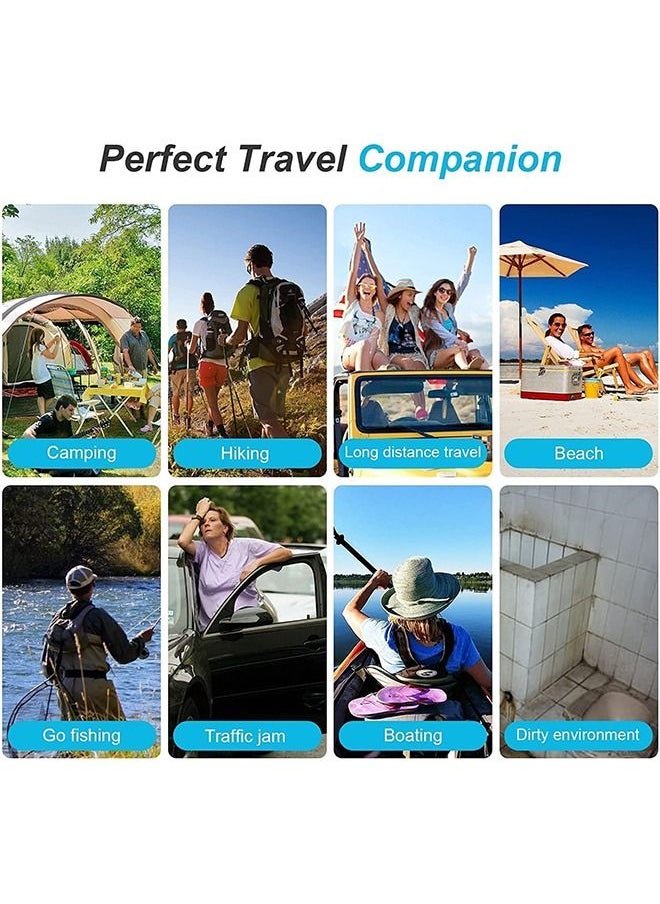 Arabest - Portable Camping Toilet, Portable Folding Toilet with Lid, Waterproof Potty Car Toilet Adult Portable Potty, Camping Travel Toilet Hiking Boat Trip Beach - Image 1