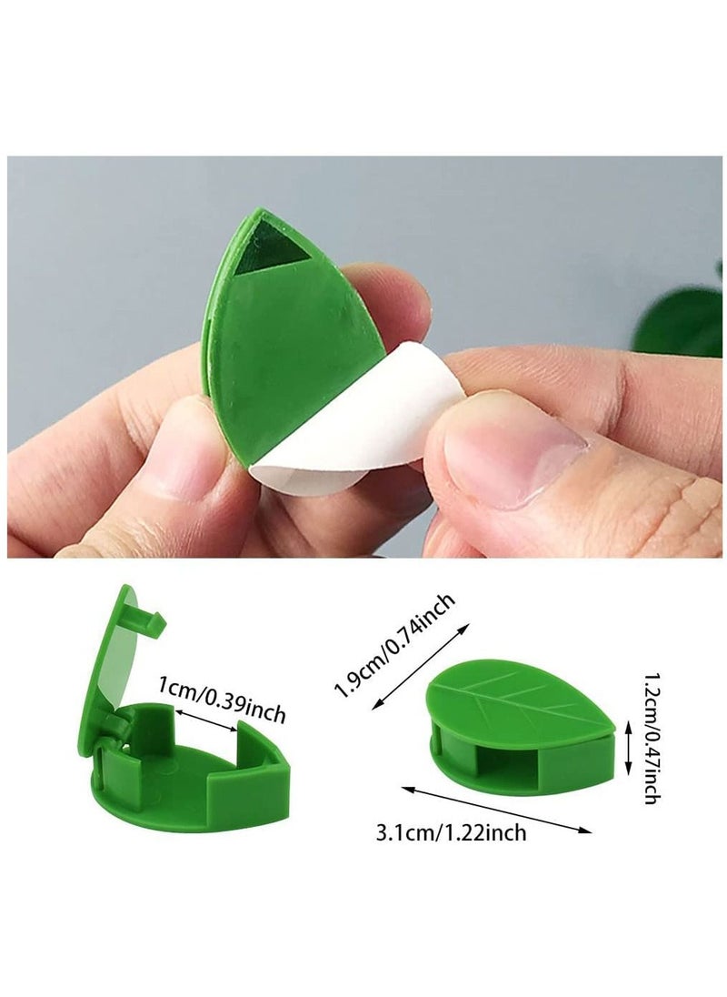 HomarKet 100PCS Garden Plant Climbing Wall Fixture Clips, Invisible Self-Adhesive Fixer Sticky Hook Plants Climbing Wall Support Clip for Supporting Stems Grow Upright, Vines Traction  - Image 2