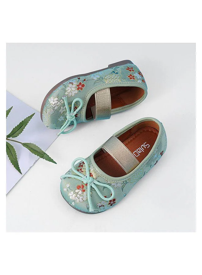 Mark & Mia Mark & Mia Floral Embroidered Party Shoes - Green
