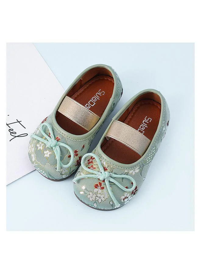 Mark & Mia Mark & Mia Floral Embroidered Party Shoes - Green