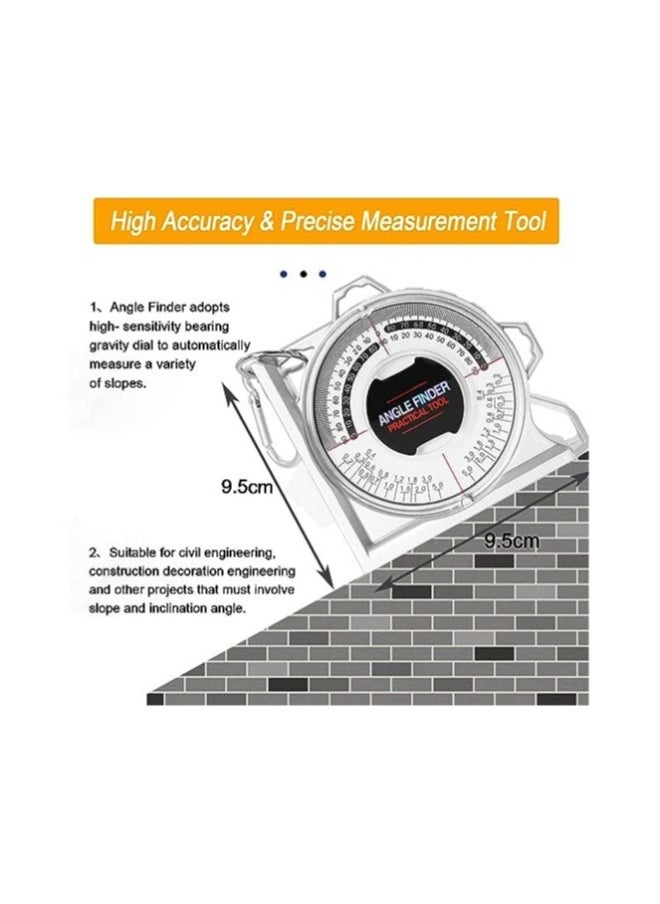 Generic - Angle Meter Gauge for Household Industrial Use, Angle Finder, Magnetic Angle Finder Angle Measuring Tool, Tilt Level Meter Slope Locator Angle Measurement Engineering Clinometer for Civil Engineering - Image 1