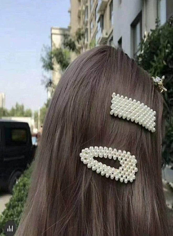 HOMEMATES 5 Pcs Korean Style Pearl Hair Clips Large Hair Clips Pins Barrette for Women Girls Fashion Hair Accessories - Image 5