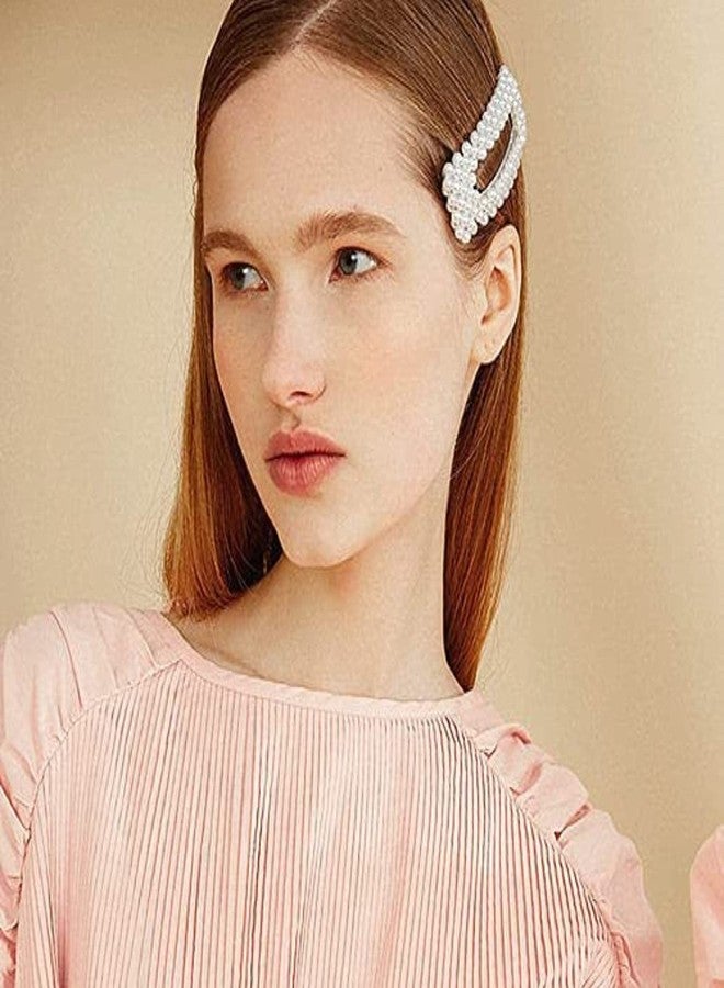 HOMEMATES 5 Pcs Korean Style Pearl Hair Clips Large Hair Clips Pins Barrette for Women Girls Fashion Hair Accessories - Image 4