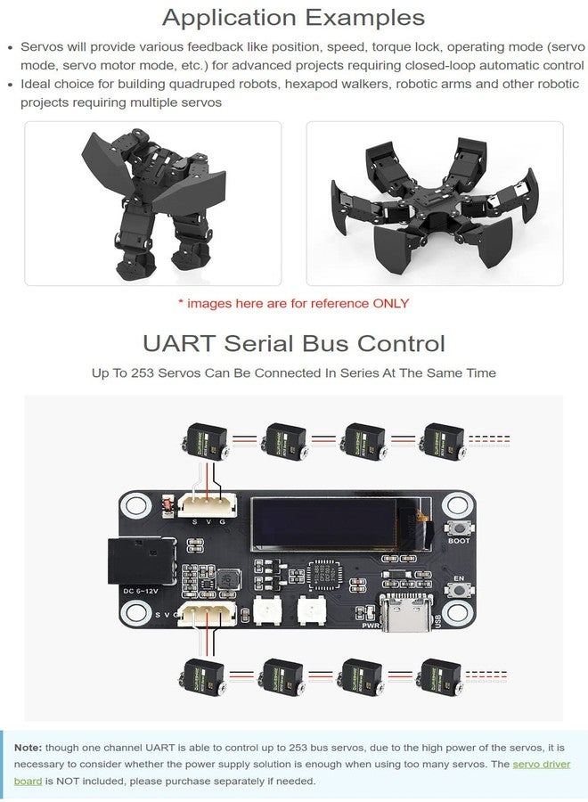 Waveshare SC15 17kg Large Torque Programmable Serial Bus Servo 17kg.cm Large Torque - Image 5