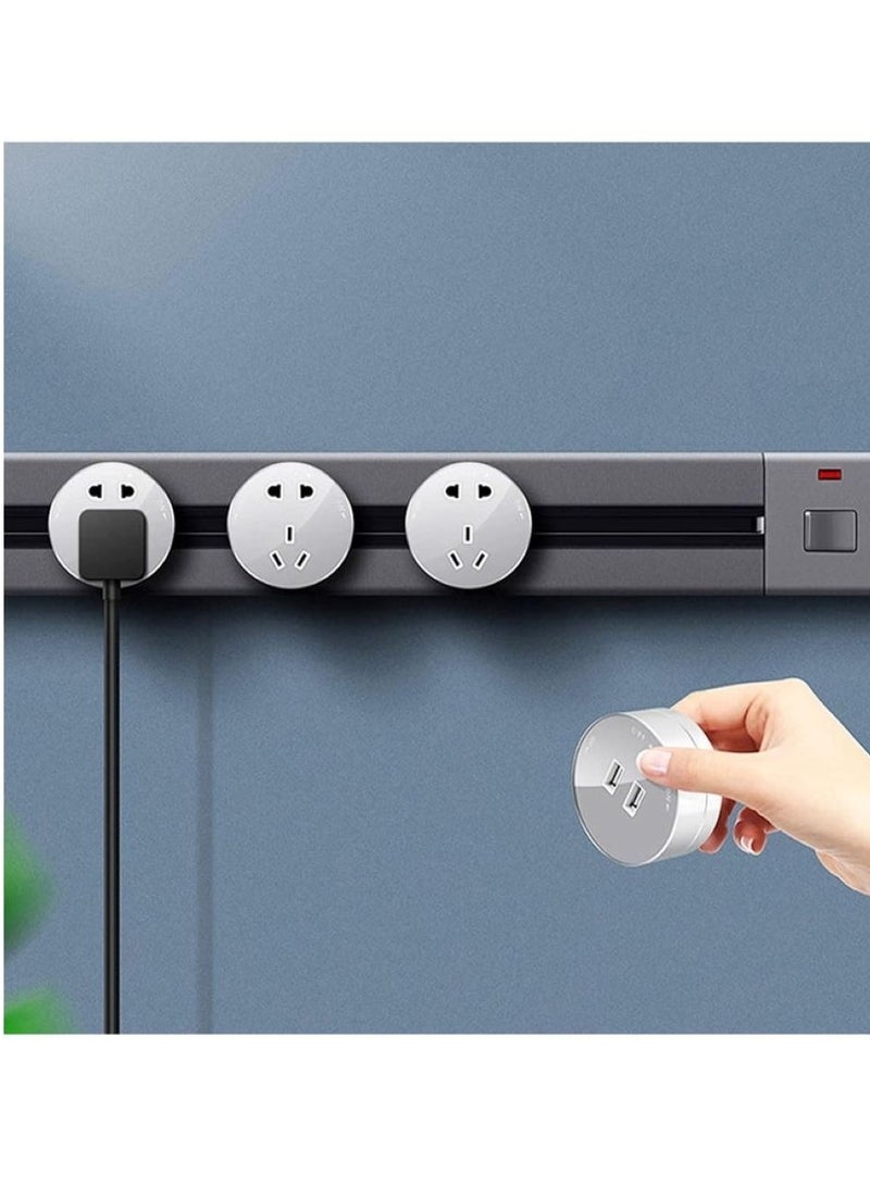 Removable and retractable multi-socket power strip with 3 outlets  - Image 1