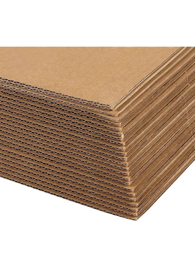 12x12 Cardboard Sheets 24 Pack Bulk Flat Square Inserts for Packing Mailing Crafts