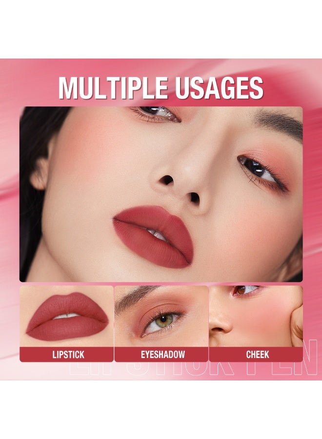 OTWOO O.TWO.O Creamy Matte Crayon Lipstick – Smooth, Long-Lasting Matte Finish (#2, BEANS) - Image 2