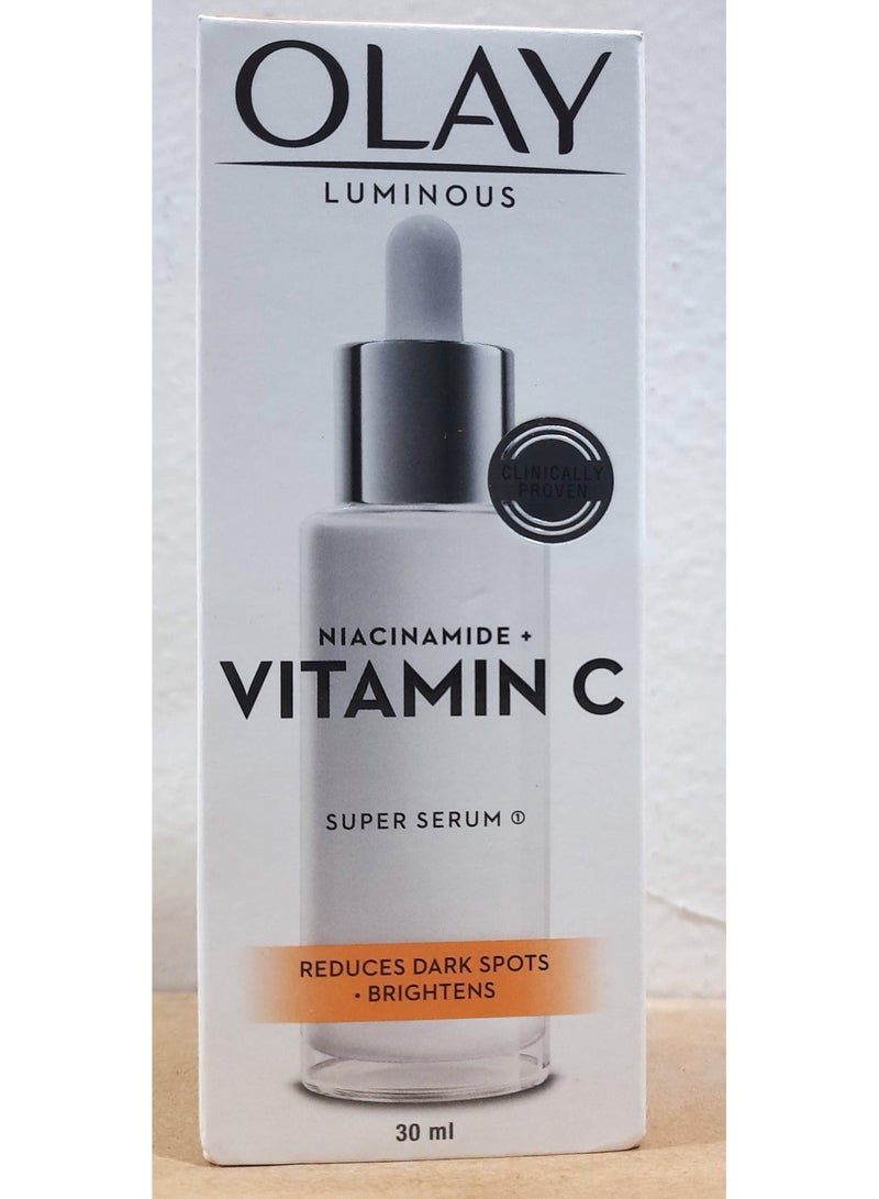Olay Luminous Serum with Niacinamide Vitamin C For Even & Glowing Skin 30ml - Image 3