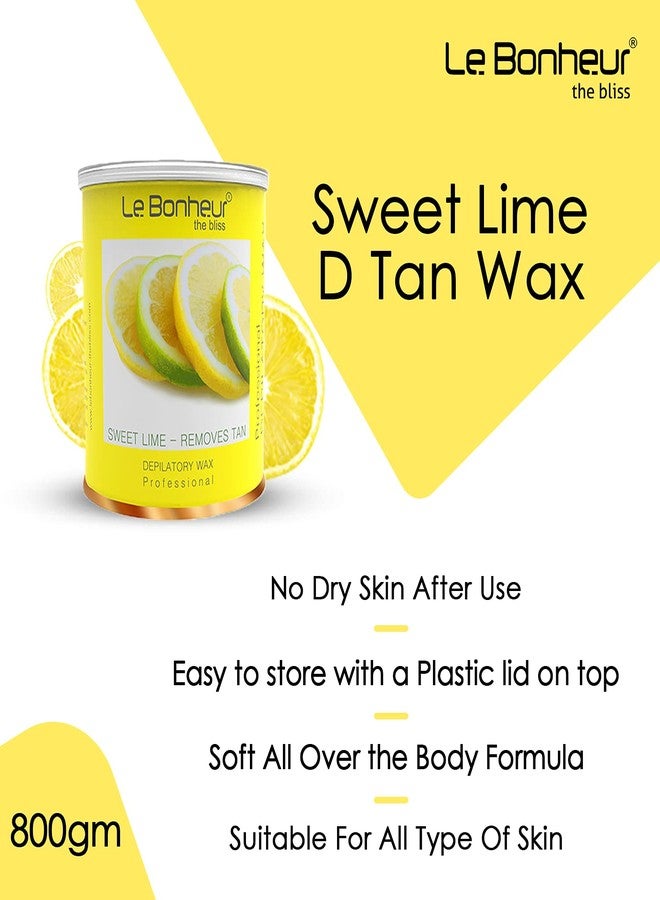 Le Bonheur.. Le Bonheur Sweet Lime D Tan Wax 800gm - Suitable for Hair and Tan Removal - Image 5