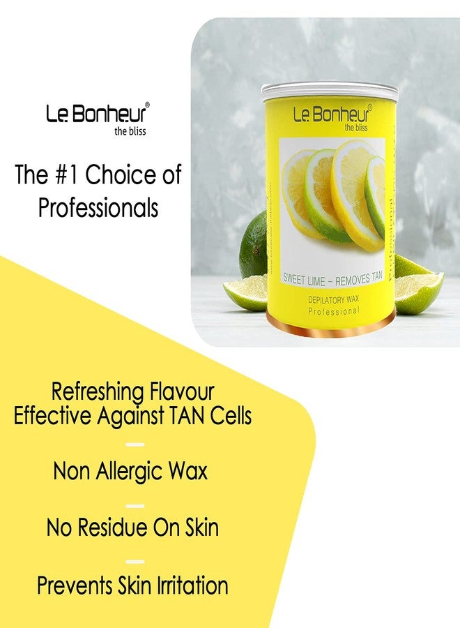 Le Bonheur.. Le Bonheur Sweet Lime D Tan Wax 800gm - Suitable for Hair and Tan Removal - Image 2