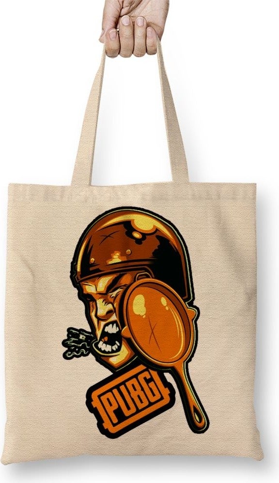 Baskı Dükkanı Print Shop Serie Pubg Frigideira Cloth Bag Long Handle 