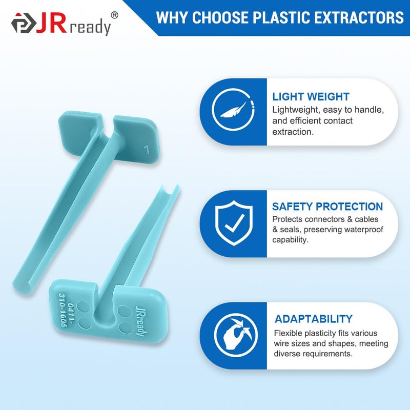 JRready مجموعة أدوات إزالة الطرف JRready ST5269-02 لسلسلة Deutsch DT، أدوات موصل Deutsch 0411-310-1605، مجموعة أدوات استخراج دبابيس الاتصال المصنوعة من الصلب 2PCS - Image 2