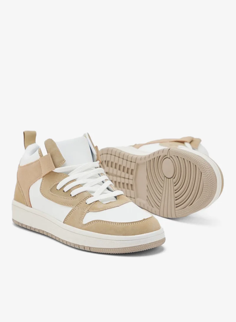 Ginger Color Block High Top Sneakers