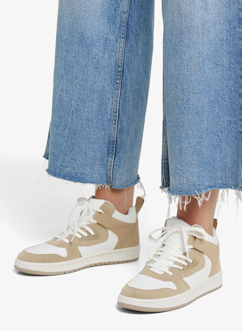 Ginger Color Block High Top Sneakers