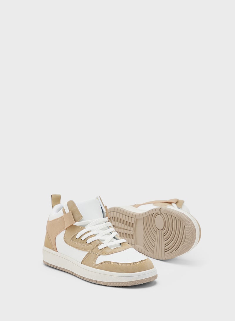 Ginger Color Block High Top Sneakers  - Image 3