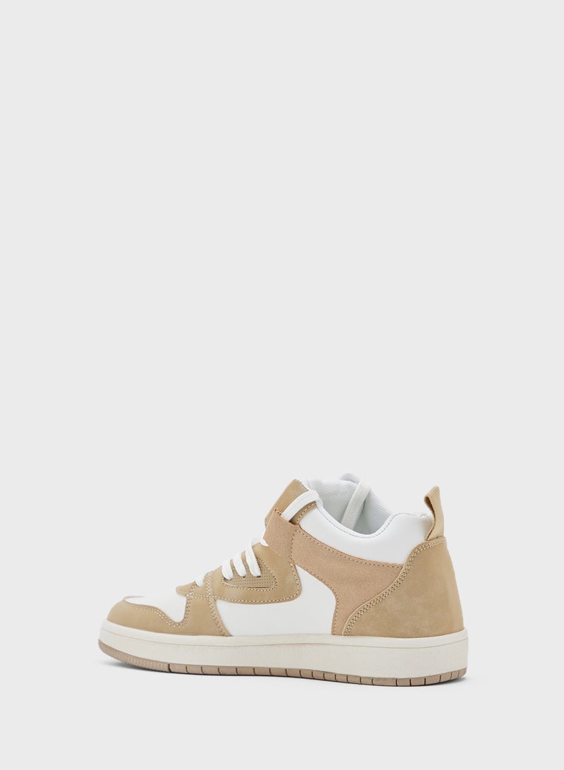 Ginger Color Block High Top Sneakers  - Image 2