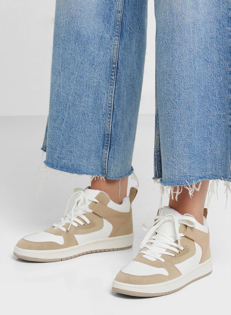 Ginger Color Block High Top Sneakers  - Image 5