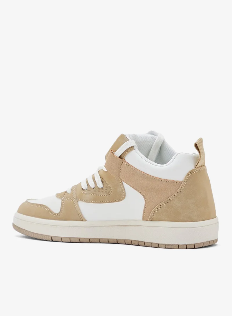 Ginger Color Block High Top Sneakers