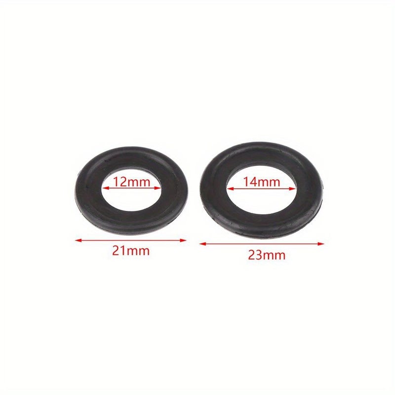 30pcs M12 Oil Drain Plug Gasket Set Rubber Washer Replacement Engine Seal - Image 3