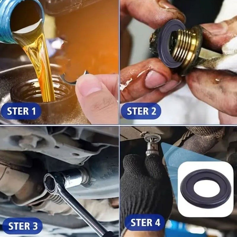 30pcs M12 Oil Drain Plug Gasket Set Rubber Washer Replacement Engine Seal - Image 2